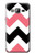 S1849 Pink Black Chevron Zigzag Hülle Schutzhülle Taschen für Samsung Galaxy J3 (2016)