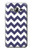 S2345 Navy Blue Shavron Zig Zag Pattern Hülle Schutzhülle Taschen für Samsung Galaxy J3 (2016)