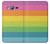 S2363 Rainbow Pattern Hülle Schutzhülle Taschen für Samsung Galaxy J3 (2016)