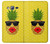 S2443 Funny Pineapple Sunglasses Kiss Hülle Schutzhülle Taschen für Samsung Galaxy J3 (2016)