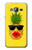 S2443 Funny Pineapple Sunglasses Kiss Hülle Schutzhülle Taschen für Samsung Galaxy J3 (2016)