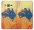 S2494 Australia Flag Map Rock Texture Hülle Schutzhülle Taschen für Samsung Galaxy J3 (2016)