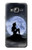 S2668 Mermaid Silhouette Moon Night Hülle Schutzhülle Taschen für Samsung Galaxy J3 (2016)