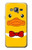 S2760 Yellow Duck Tuxedo Cartoon Hülle Schutzhülle Taschen für Samsung Galaxy J3 (2016)