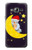 S2849 Clute Sleepy Owl Moon Night Hülle Schutzhülle Taschen für Samsung Galaxy J3 (2016)