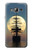 S2897 Pirate Ship Moon Night Hülle Schutzhülle Taschen für Samsung Galaxy J3 (2016)