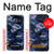 S2959 Navy Blue Camo Camouflage Hülle Schutzhülle Taschen für Samsung Galaxy J3 (2016)