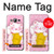 S3025 Pink Maneki Neko Lucky Cat Hülle Schutzhülle Taschen für Samsung Galaxy J3 (2016)