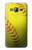 S3031 Yellow Softball Ball Hülle Schutzhülle Taschen für Samsung Galaxy J3 (2016)