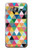 S3049 Triangles Vibrant Colors Hülle Schutzhülle Taschen für Samsung Galaxy J3 (2016)