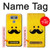 S1145 Yellow Mustache Sun Hülle Schutzhülle Taschen für LG G6
