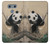S2210 Panda Fluffy Art Painting Hülle Schutzhülle Taschen für LG G6