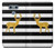 S2794 Black and White Striped Deer Gold Sparkles Hülle Schutzhülle Taschen für LG G6