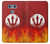 S2803 Fire Red Devil Spear Symbol Hülle Schutzhülle Taschen für LG G6