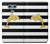 S2882 Black and White Striped Gold Dolphin Hülle Schutzhülle Taschen für LG G6