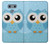 S3029 Cute Blue Owl Hülle Schutzhülle Taschen für LG G6