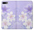 S2361 Purple White Flowers Hülle Schutzhülle Taschen für iPhone 7 Plus, iPhone 8 Plus