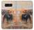 S1292 Dusty Elephant Egrets Hülle Schutzhülle Taschen für Note 8 Samsung Galaxy Note8