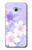 S2361 Purple White Flowers Hülle Schutzhülle Taschen für Samsung Galaxy A5 (2017)