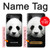 S1072 Panda Bear Hülle Schutzhülle Taschen für iPhone 7, iPhone 8, iPhone SE (2020) (2022)