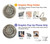 S1788 Ammonite Fossil Hülle Schutzhülle Taschen für iPhone 7, iPhone 8, iPhone SE (2020) (2022)