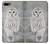 S1566 Snowy Owl White Owl Hülle Schutzhülle Taschen für iPhone 7 Plus, iPhone 8 Plus
