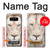 S2399 White Lion Face Hülle Schutzhülle Taschen für Note 8 Samsung Galaxy Note8