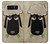 S2826 Cute Cartoon Unsleep Black Sheep Hülle Schutzhülle Taschen für Note 8 Samsung Galaxy Note8