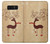S3081 Wooden Raindeer Graphic Printed Hülle Schutzhülle Taschen für Note 8 Samsung Galaxy Note8