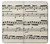 S3082 Music Sheet Hülle Schutzhülle Taschen für iPhone 6 Plus, 6S Plus