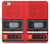 S3204 Red Cassette Recorder Graphic Hülle Schutzhülle Taschen für iPhone 6 6S