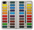 S3243 Watercolor Paint Set Hülle Schutzhülle Taschen für iPhone 5 5S SE