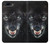 S2823 Black Wolf Blue Eyes Face Hülle Schutzhülle Taschen für OnePlus 5T