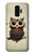S0360 Coffee Owl Hülle Schutzhülle Taschen für Samsung Galaxy S9 Plus