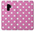 S2358 Pink Polka Dots Hülle Schutzhülle Taschen für Samsung Galaxy S9 Plus