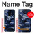 S2959 Navy Blue Camo Camouflage Hülle Schutzhülle Taschen für Samsung Galaxy S9