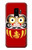 S3045 Japan Good Luck Daruma Doll Hülle Schutzhülle Taschen für Samsung Galaxy S9