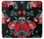 S3112 Rose Floral Pattern Black Hülle Schutzhülle Taschen für Samsung Galaxy S9