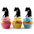 TA0012 Woman Dance Kuchenaufsätze Hochzeit Geburtsta Acryl Cupcake Kuchen Topper für Kuchen Party Dekor 10 Stück