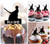 TA0037 Bushido Samurai Kuchenaufsätze Hochzeit Geburtsta Acryl Cupcake Kuchen Topper für Kuchen Party Dekor 10 Stück