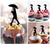 TA0057 Umbrella Walking in The Rain Kuchenaufsätze Hochzeit Geburtsta Acryl Cupcake Kuchen Topper für Kuchen Party Dekor 10 Stück