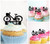 TA0071 Bicycle Kuchenaufsätze Hochzeit Geburtsta Acryl Cupcake Kuchen Topper für Kuchen Party Dekor 10 Stück
