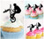 TA0074 Bicycle Boy Extreme Kuchenaufsätze Hochzeit Geburtsta Acryl Cupcake Kuchen Topper für Kuchen Party Dekor 10 Stück