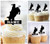 TA0085 Rodeo Bullfighter Kuchenaufsätze Hochzeit Geburtsta Acryl Cupcake Kuchen Topper für Kuchen Party Dekor 10 Stück