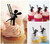 TA0100 Fairy Tinkerbell and a Swinging Chair Kuchenaufsätze Hochzeit Geburtsta Acryl Cupcake Kuchen Topper für Kuchen Party Dekor 10 Stück