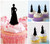 TA0109 Model Lady Party Dress Kuchenaufsätze Hochzeit Geburtsta Acryl Cupcake Kuchen Topper für Kuchen Party Dekor 10 Stück