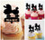 TA0172 Dog Poodle Kuchenaufsätze Hochzeit Geburtsta Acryl Cupcake Kuchen Topper für Kuchen Party Dekor 10 Stück