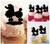 TA0172 Dog Poodle Kuchenaufsätze Hochzeit Geburtsta Acryl Cupcake Kuchen Topper für Kuchen Party Dekor 10 Stück