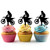 TA0198 Extreme Motocross Racing Kuchenaufsätze Hochzeit Geburtsta Acryl Cupcake Kuchen Topper für Kuchen Party Dekor 10 Stück