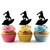 TA0207 Skimboarding Surf Surfing Kuchenaufsätze Hochzeit Geburtsta Acryl Cupcake Kuchen Topper für Kuchen Party Dekor 10 Stück
